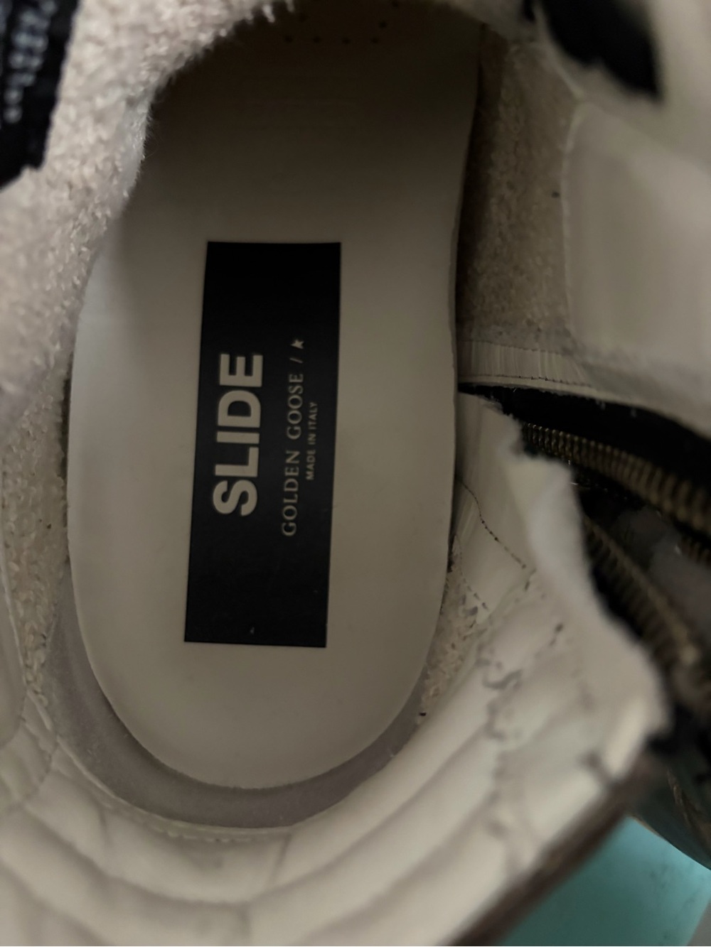 Golden Goose White and Silver High-Top Sneakers - Picture 5 of 11